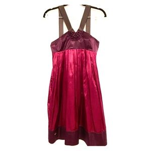 Club Monaco- Ruby Jewel-Toned Dress